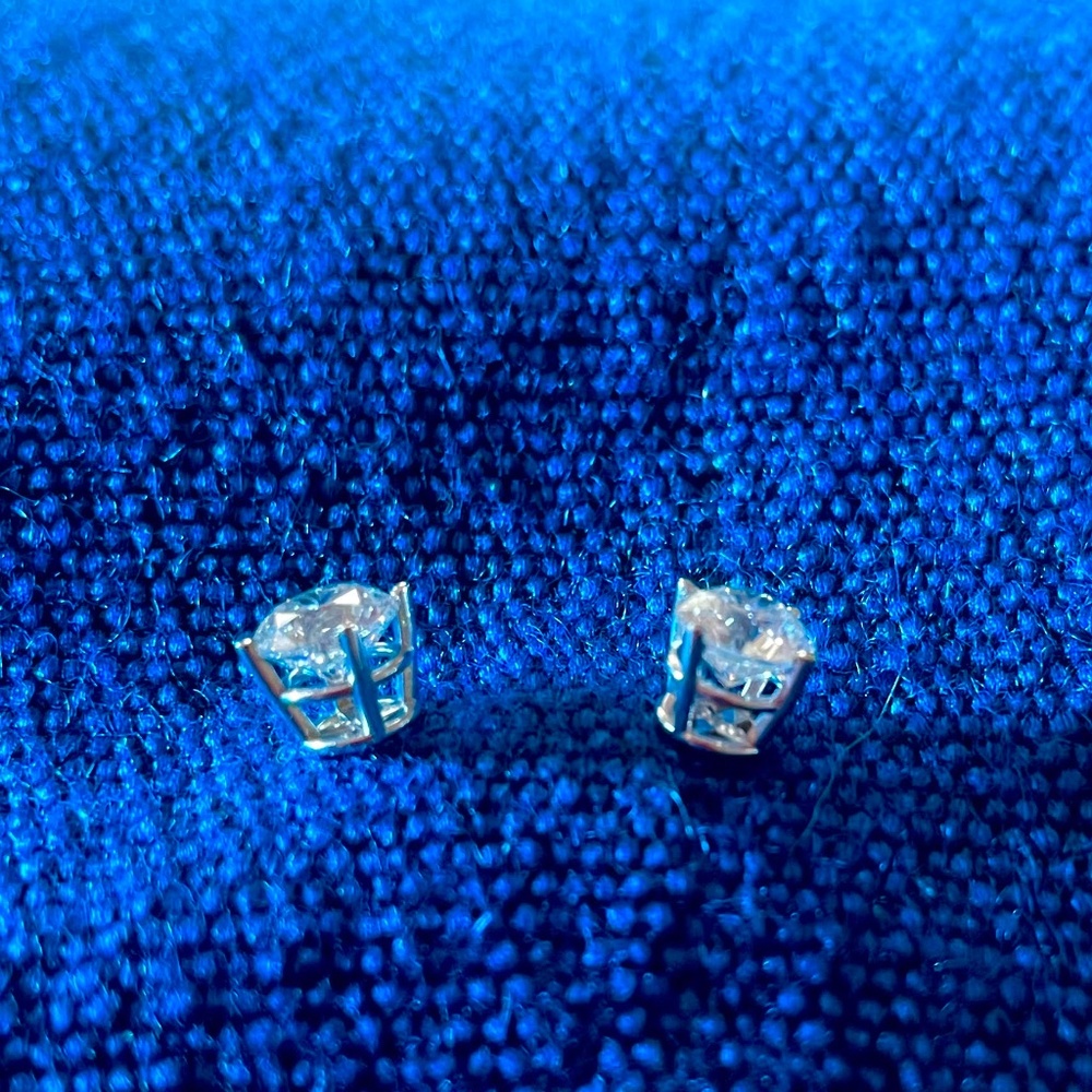 Diamond Earrings - 1 1/4ct TW; 18 karat White Gold; Helzberg Diamonds